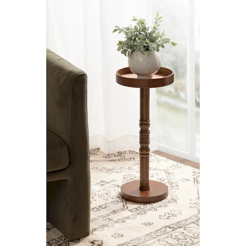 Table d'appoint piédestal Kate and Laurel Bellport - 10x10x22