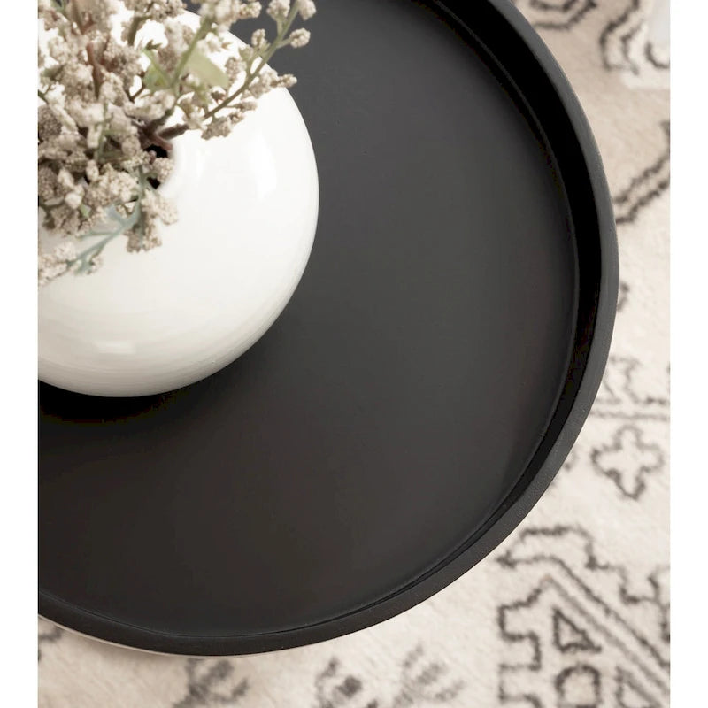 Table d'appoint piédestal Kate and Laurel Bellport - 10x10x22
