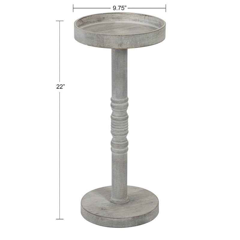 Table d'appoint piédestal Kate and Laurel Bellport - 10x10x22