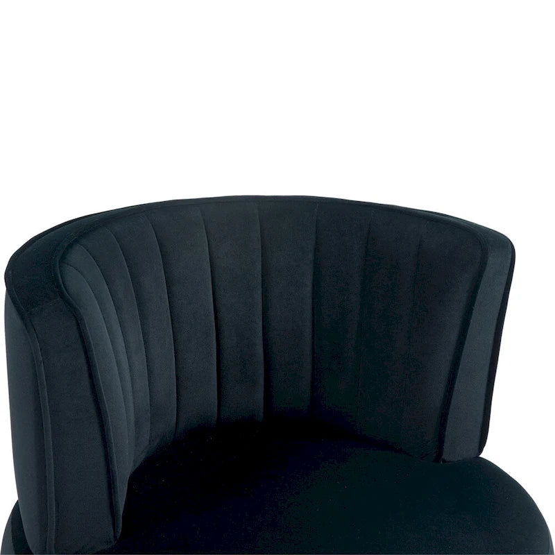 Fauteuils d'appoint pivotants à 360 degrés avec assise rembourrée large