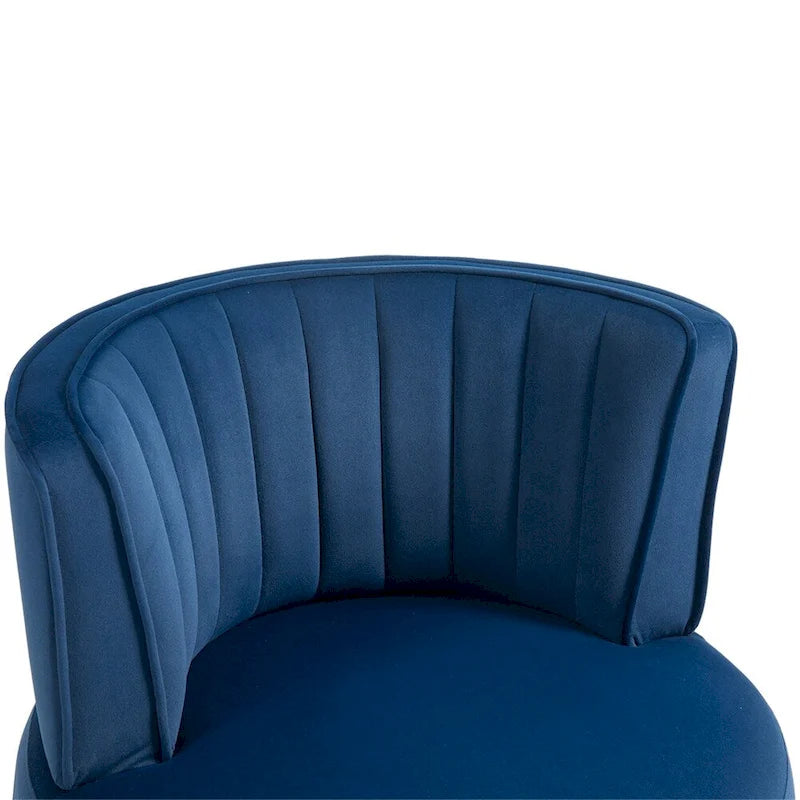 Fauteuils d'appoint pivotants à 360 degrés avec assise rembourrée large