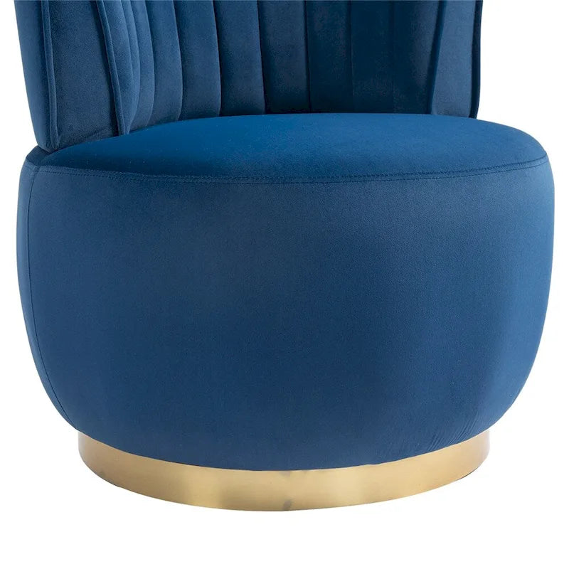 Fauteuils d'appoint pivotants à 360 degrés avec assise rembourrée large