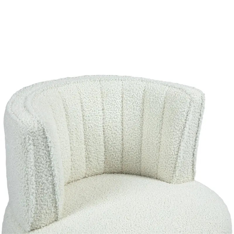 Fauteuils d'appoint pivotants à 360 degrés avec assise rembourrée large