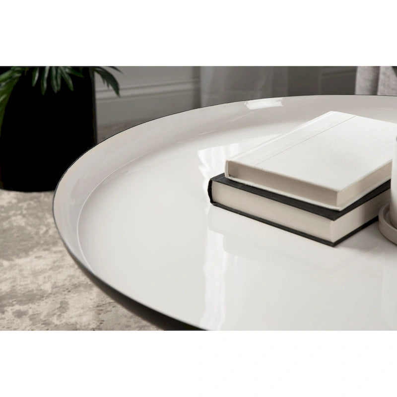Table basse ronde en métal Kate and Laurel Laranya - 25 cm de diamètre