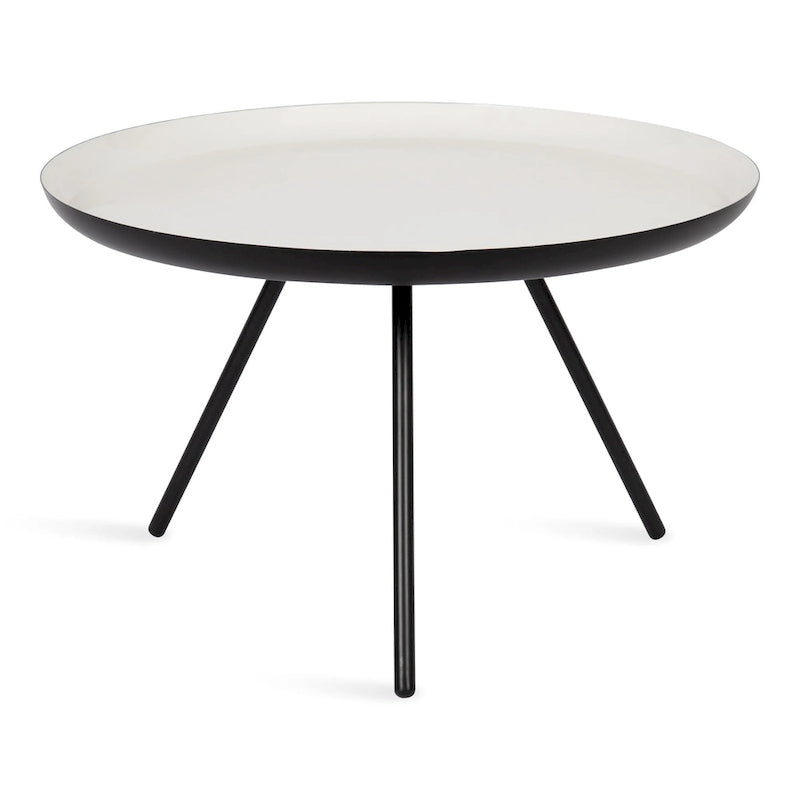 Table basse ronde en métal Kate and Laurel Laranya - 25 cm de diamètre