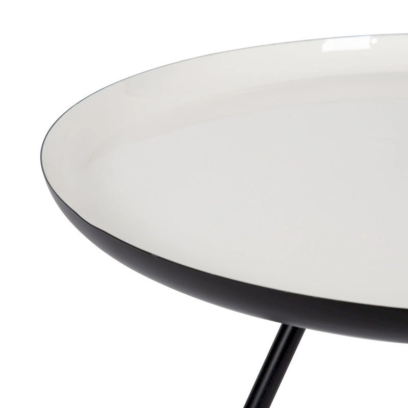 Table basse ronde en métal Kate and Laurel Laranya - 25 cm de diamètre