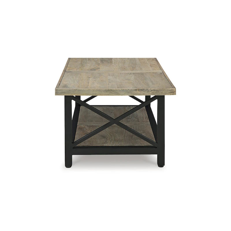 Table basse marron/noir Signature Design by Ashley Bristenfort - 117 cm (L) x 66 cm (P) x 46 cm (H)