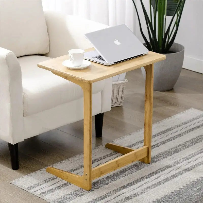Table d'appoint en forme de C - 15,75 po P x 23,6 po L x 25,6 po H
