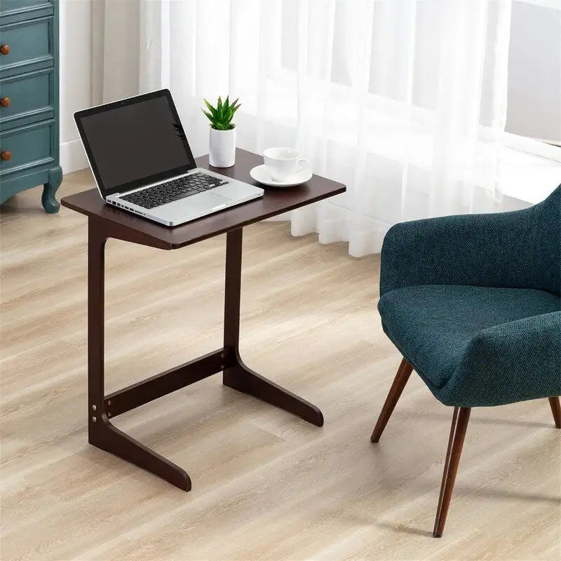Table d'appoint en forme de C - 15,75 po P x 23,6 po L x 25,6 po H