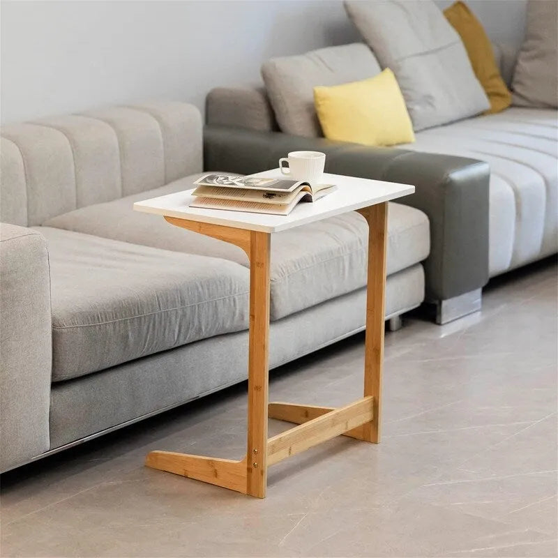 Table d'appoint en forme de C - 15,75 po P x 23,6 po L x 25,6 po H