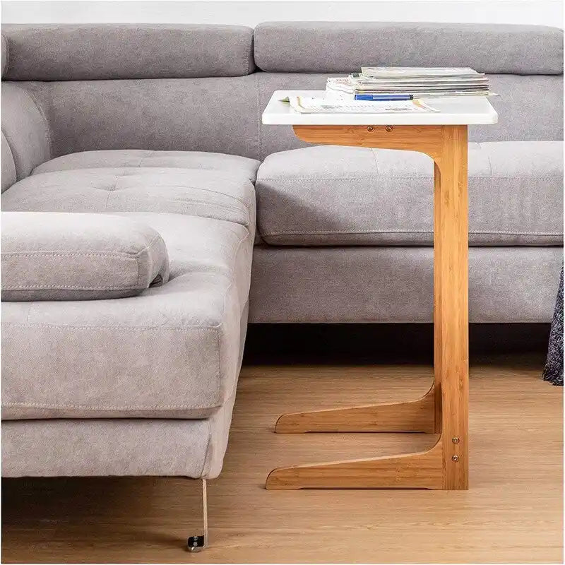 Table d'appoint en forme de C - 15,75 po P x 23,6 po L x 25,6 po H