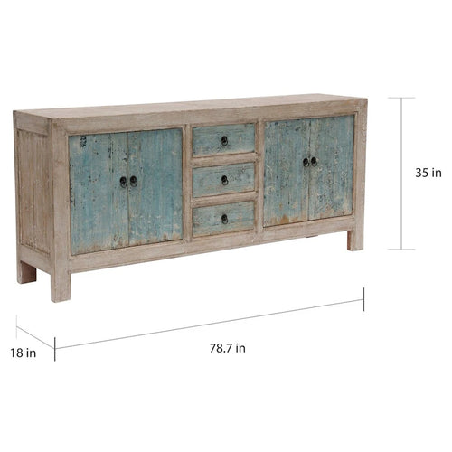 Buffet Shandong 3 tiroirs en bois recyclé Artissance - 3 tiroirs