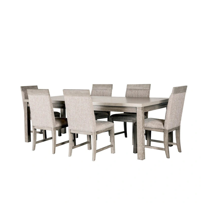 Ensemble de table à manger extensible 7 pièces Cruz gris transitionnel de Furniture of America