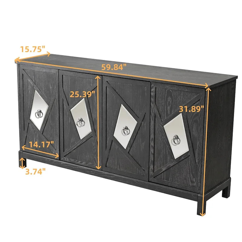 Armoire moderne à 4 portes