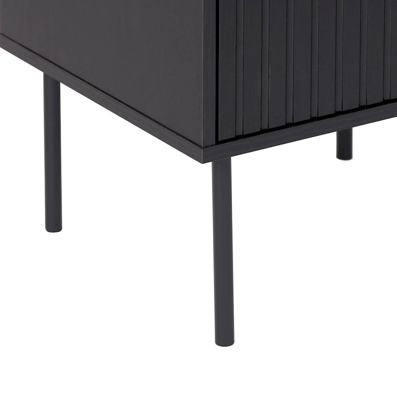 Table d'appoint cannelée Alexander