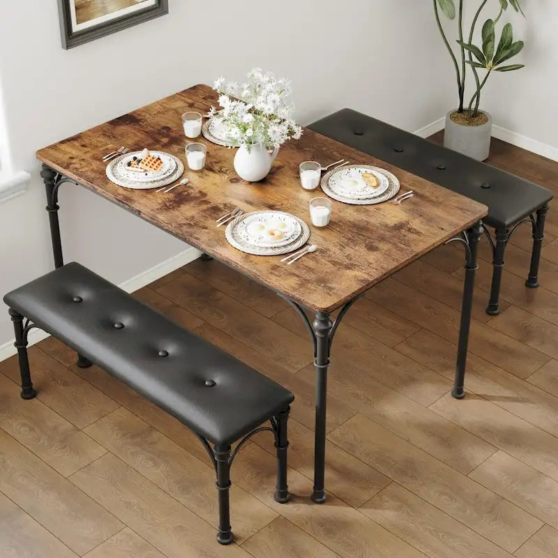 Ensemble table et chaises de salle à manger pour 4 personnes