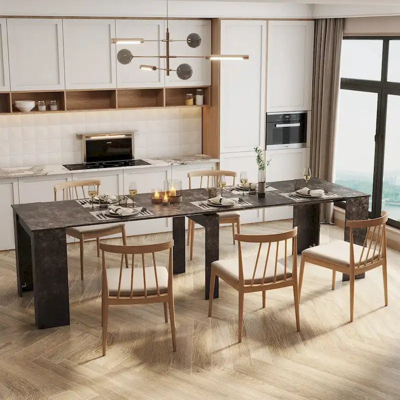 Table console extensible multifonctionnelle
