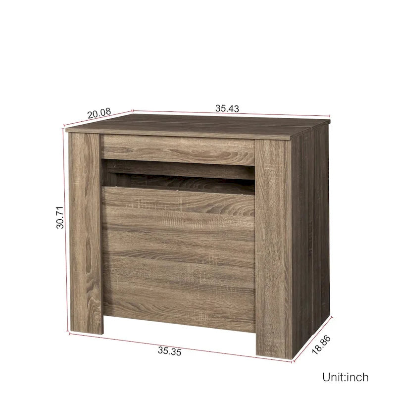 Table console extensible multifonctionnelle