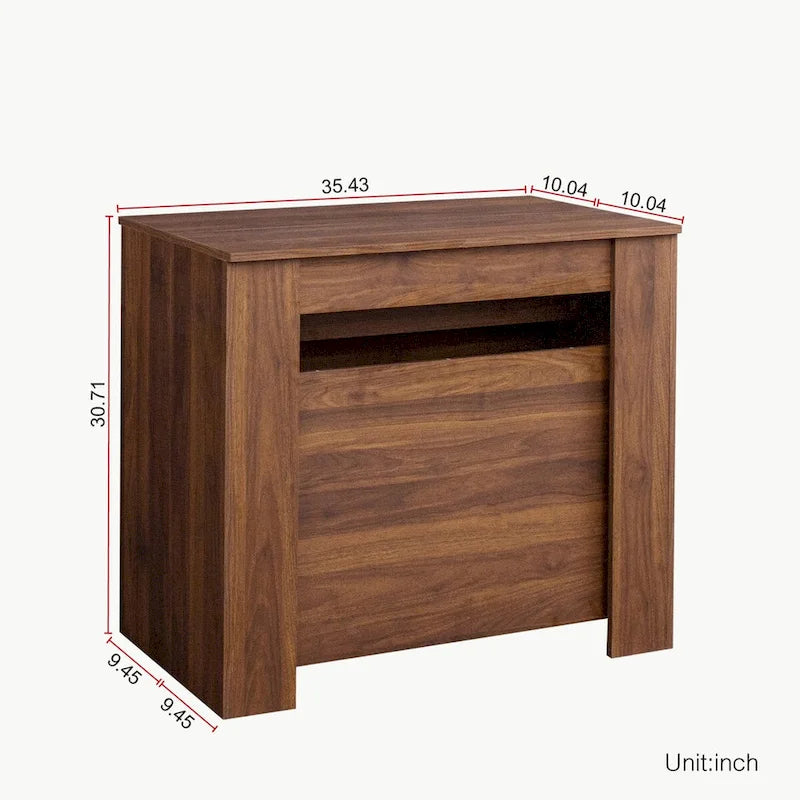 Table console extensible multifonctionnelle