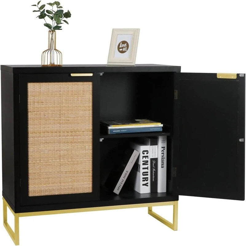 Buffet en rotin avec rangement pour la cuisine - 13,8 cm (P) x 31,5 cm (L) x 29,4 cm (H)