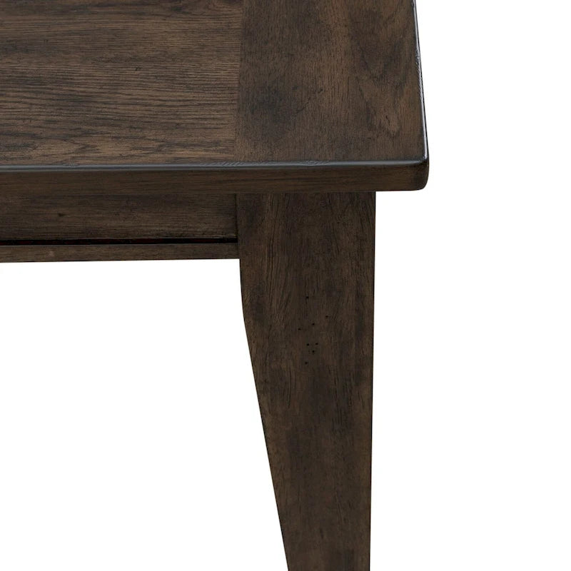 Table rectangulaire rustique marron Midland Falls