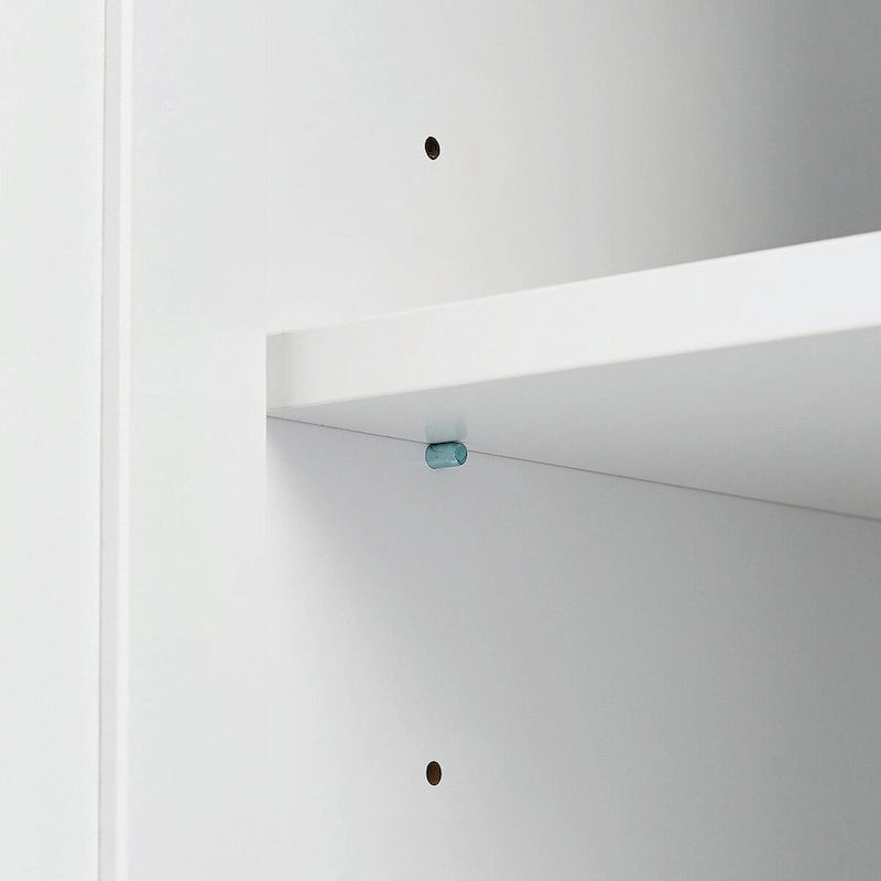 Armoire de rangement haute et large avec portes et trois tiroirs