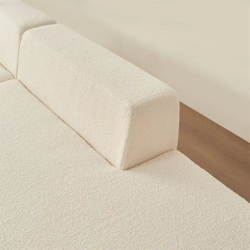 Canapé d'angle modulable, canapé d'angle moderne en forme de L avec méridienne