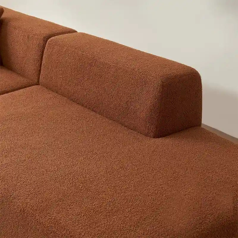 Canapé d'angle modulable, canapé d'angle moderne en forme de L avec méridienne