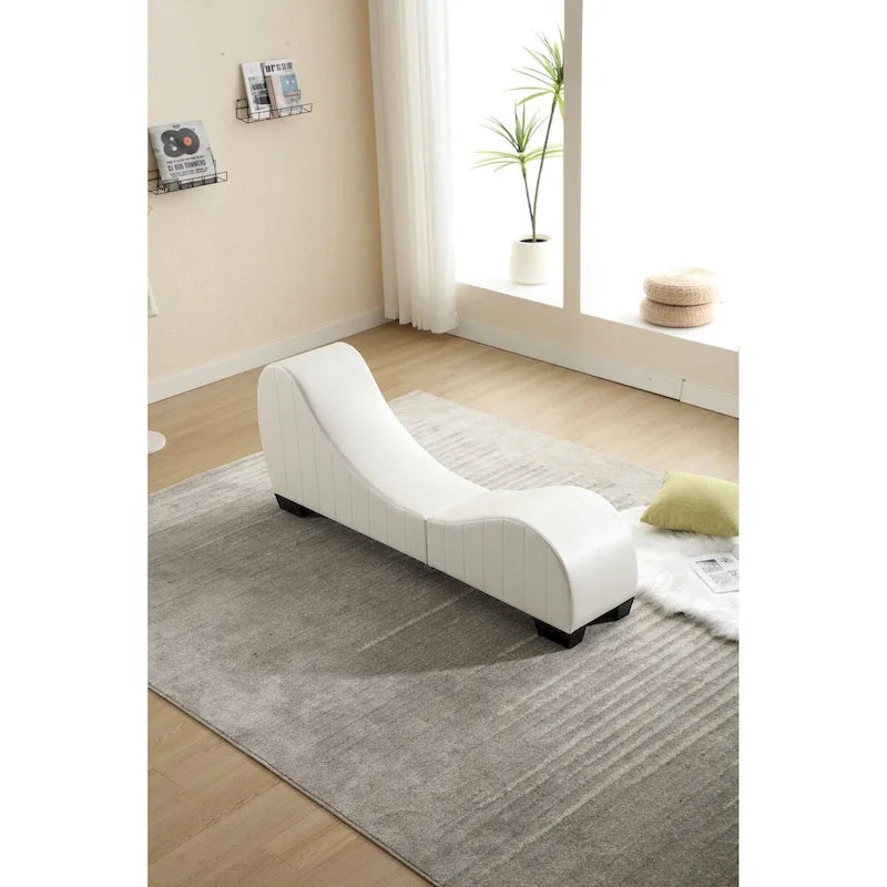 Collection de chaises longues de yoga en similicuir moderne incurvées, directement du fabricant, pour s'étirer et se détendre.