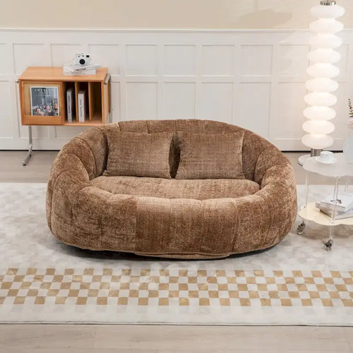 Pouf canapé, canapé relax, fauteuil pouf confortable et durable à dossier haut pour adultes et enfants, intérieur et extérieur