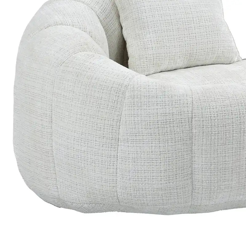 Pouf canapé, canapé relax, fauteuil pouf confortable et durable à dossier haut pour adultes et enfants, intérieur et extérieur