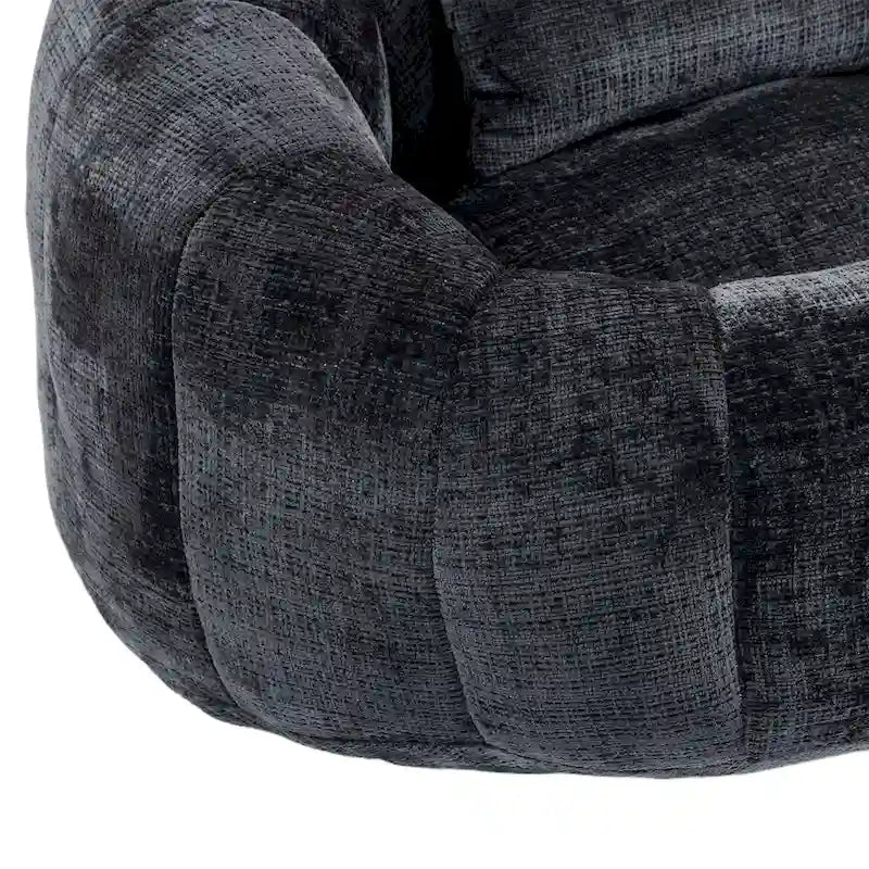 Pouf canapé, canapé relax, fauteuil pouf confortable et durable à dossier haut pour adultes et enfants, intérieur et extérieur