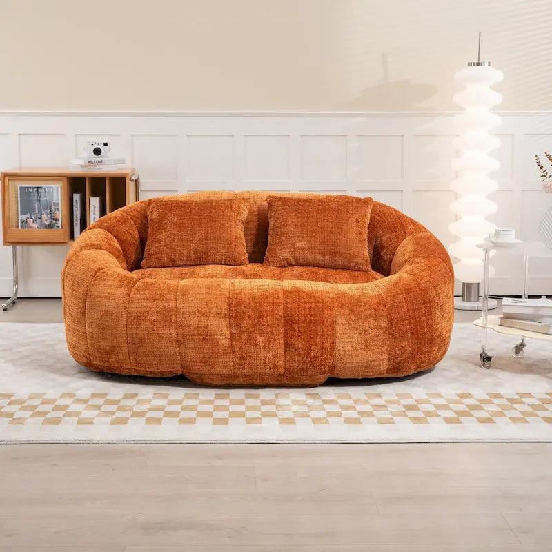 Pouf canapé, canapé relax, fauteuil pouf confortable et durable à dossier haut pour adultes et enfants, intérieur et extérieur
