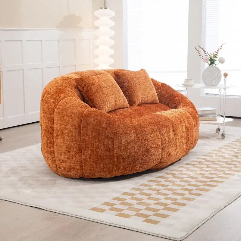 Pouf canapé, canapé relax, fauteuil pouf confortable et durable à dossier haut pour adultes et enfants, intérieur et extérieur
