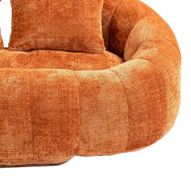 Pouf canapé, canapé relax, fauteuil pouf confortable et durable à dossier haut pour adultes et enfants, intérieur et extérieur