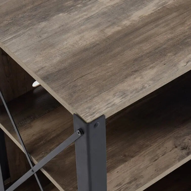 Meuble TV en bois, centre multimédia