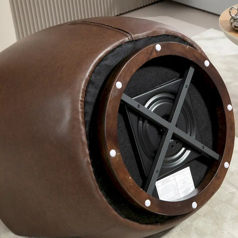 Fauteuil pivotant moderne en forme de tonneau pour salon