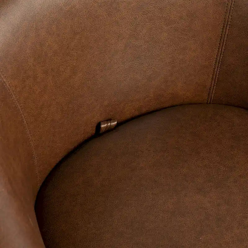 Fauteuil pivotant moderne en forme de tonneau pour salon