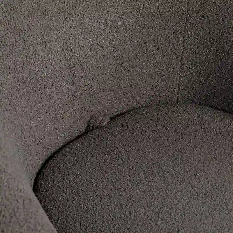Fauteuil pivotant moderne en forme de tonneau pour salon
