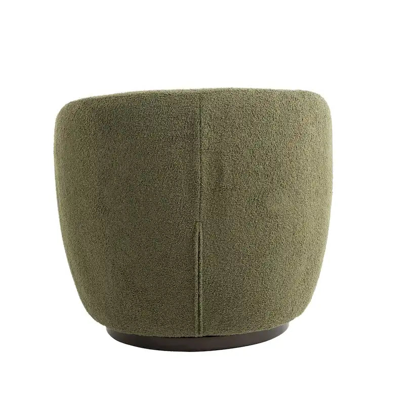 Fauteuil pivotant moderne en forme de tonneau pour salon