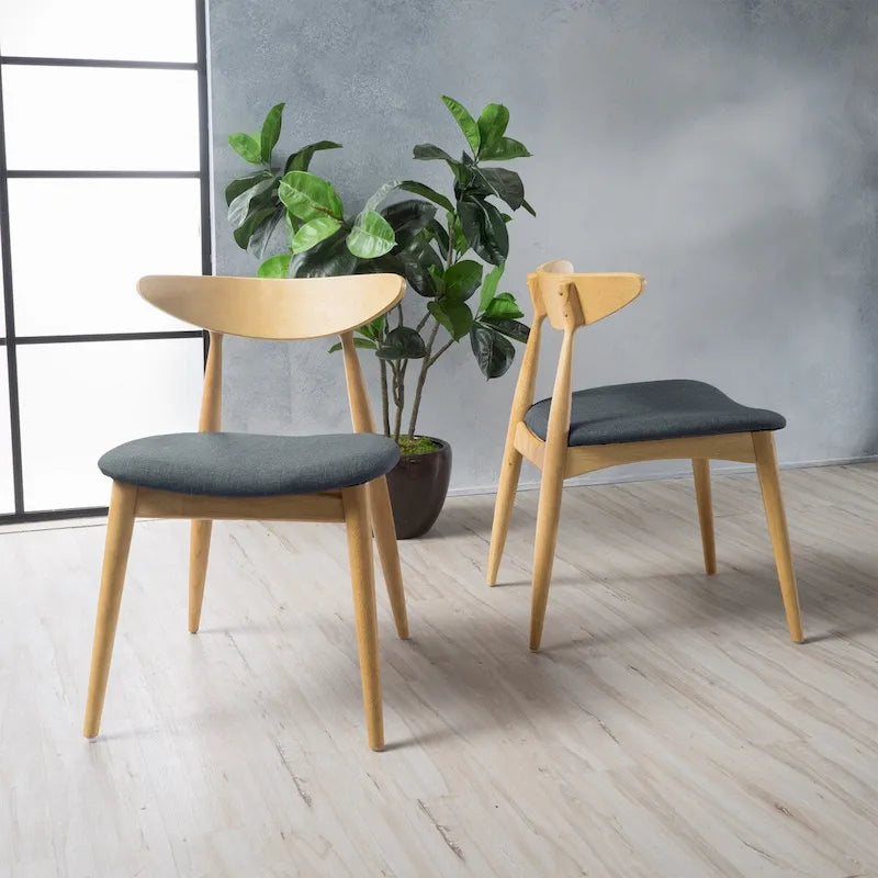 CHAISE (lot de 2), STYLE MID-CENTURY, pour salon