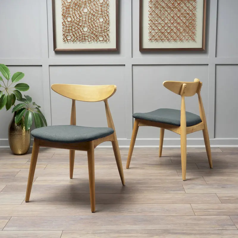 CHAISE (lot de 2), STYLE MID-CENTURY, pour salon