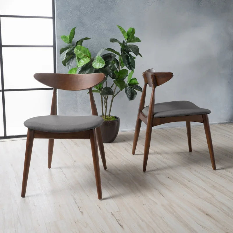 CHAISE (lot de 2), STYLE MID-CENTURY, pour salon