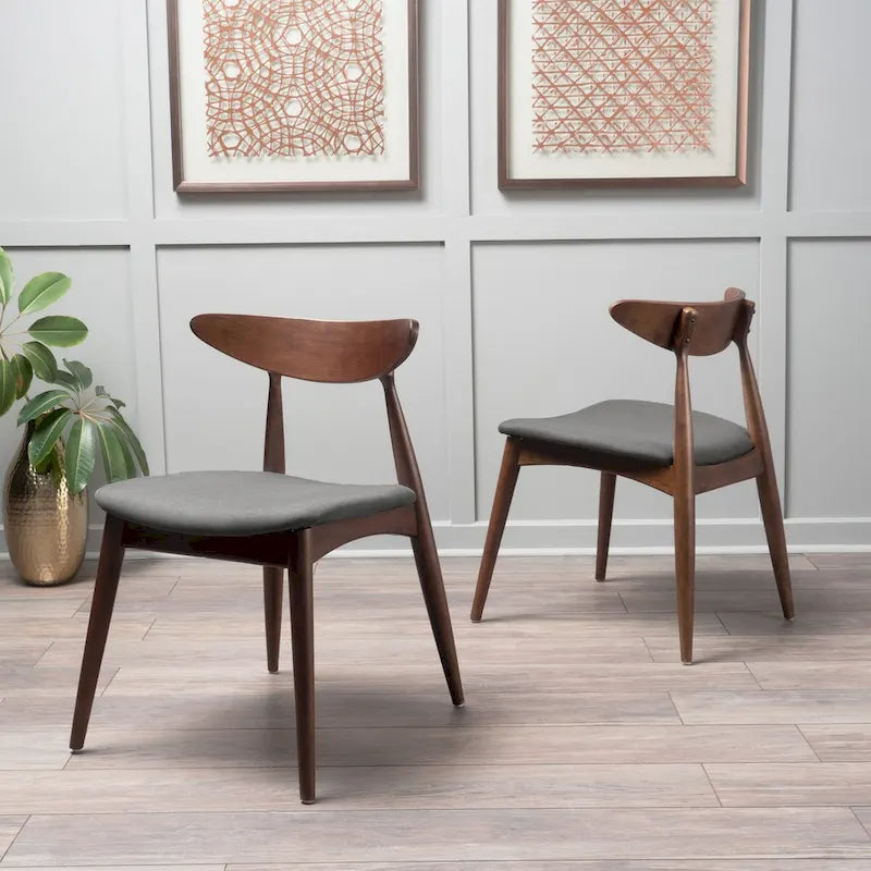 CHAISE (lot de 2), STYLE MID-CENTURY, pour salon