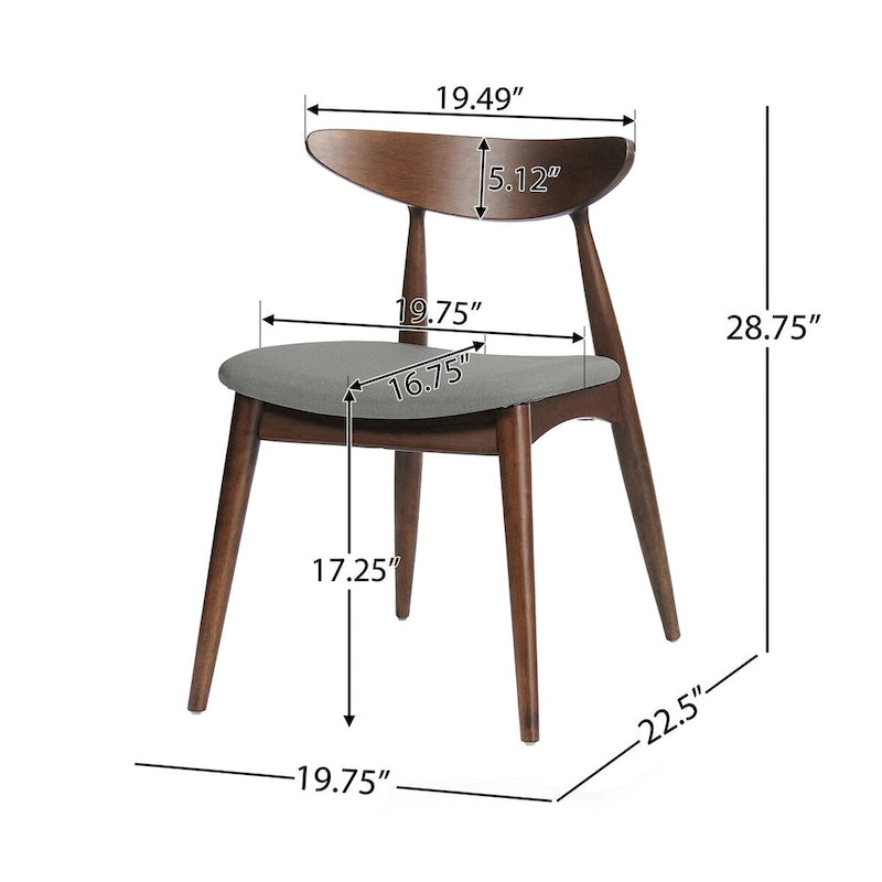 CHAISE (lot de 2), STYLE MID-CENTURY, pour salon