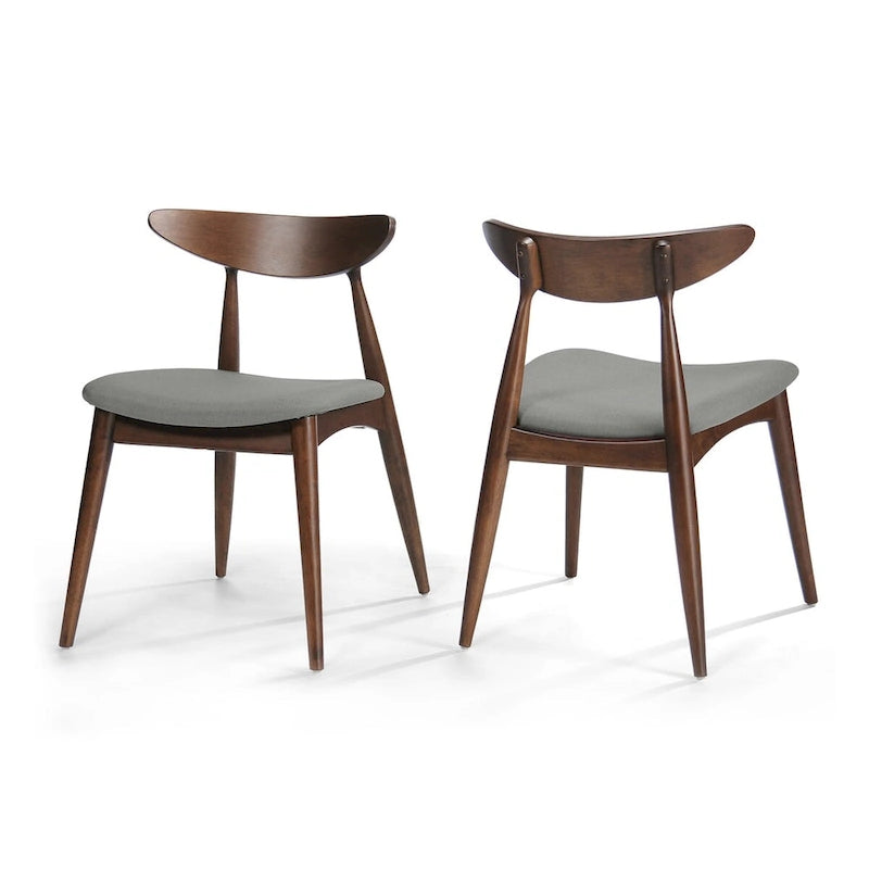 CHAISE (lot de 2), STYLE MID-CENTURY, pour salon