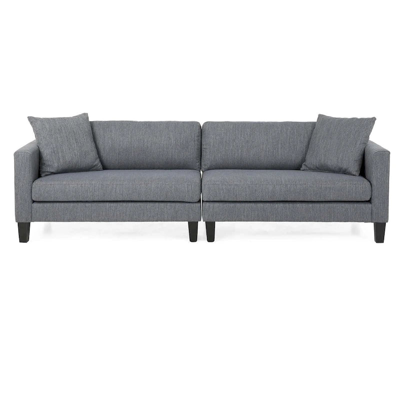 Canapé 3 places confortable avec pieds en bois, style moderne pour salon et bureau