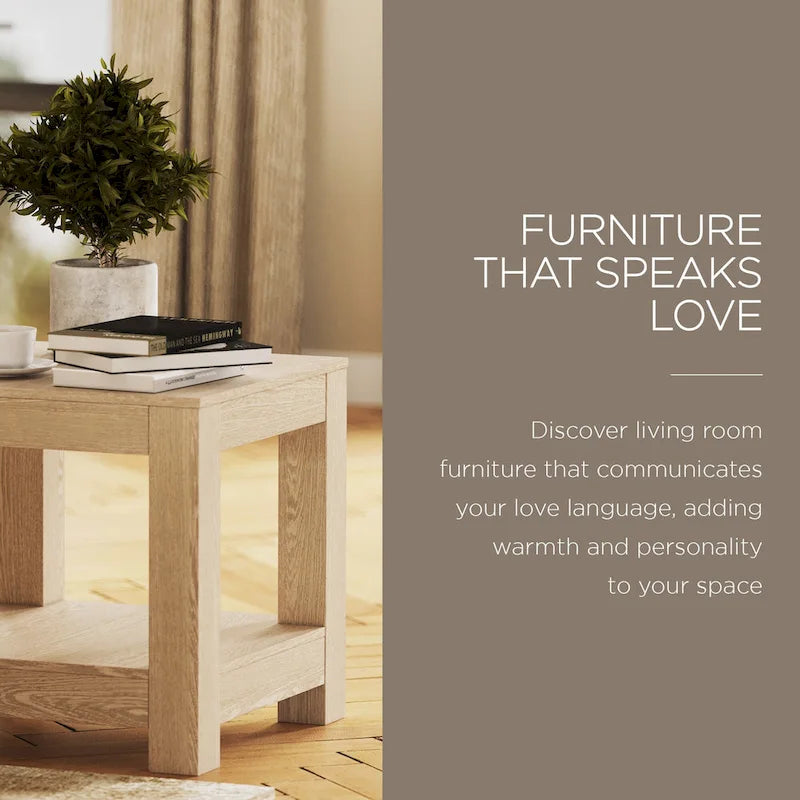 Table d'appoint en bois Paulo de Maven Lane, finition noire vieillie