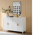 Sideboard Buffet Cabinet With 4 Doors And Removable Shelves