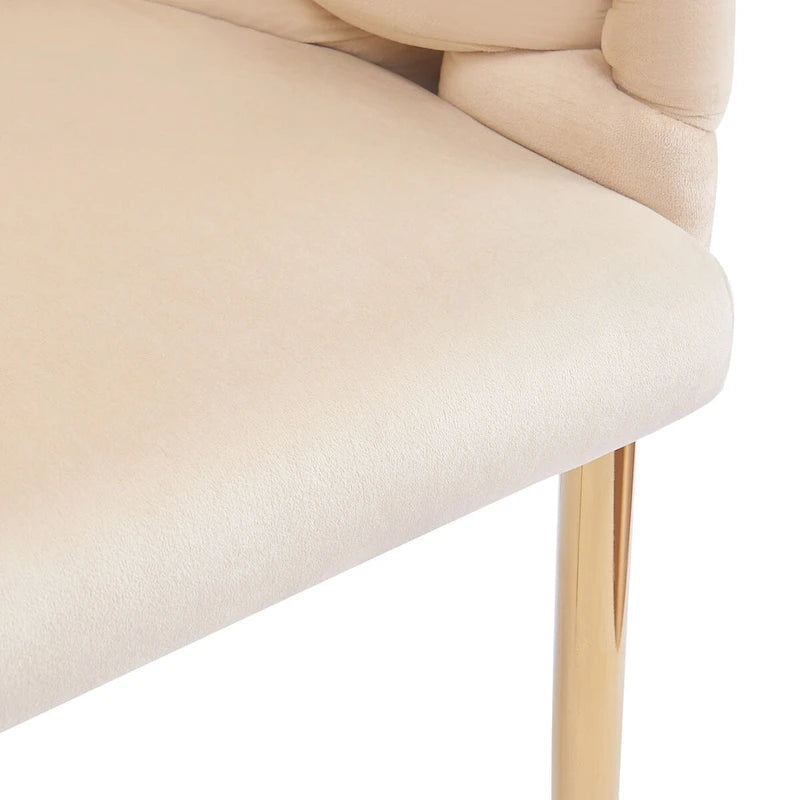 Fauteuil d'appoint de luxe fait main avec pieds dorés, fauteuil moderne en velours pour salon et chambre